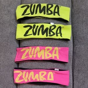 Zumba Headbands Set in Neon Yellow and Pink